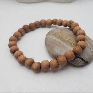 Zen wooden bracelet center yourself‎ simplistic jewelry